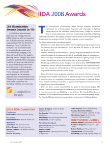 2008 IIDA Committee IES Illumination Awards Launch in `09