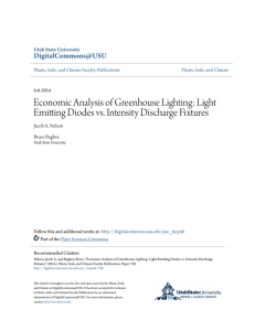 Economic Analysis of Greenhouse Lighting