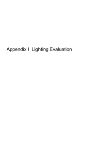 I. Lighting Evaluation - Department of City Planning
