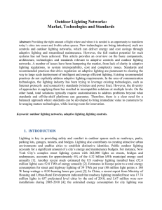 Outdoor Lighting Networks: Market