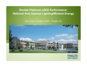 Double Platinum LEED Performance: National Grid Optimal Lighting
