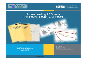 Understanding LED tests: IES LM-79, LM-80, and TM-21
