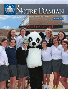 Spring 2015 - Notre Dame Academy