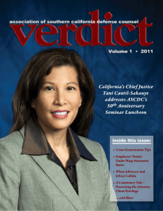 California`s Chief Justice Tani Cantil