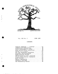 1980 #2 - Austin Genealogical Society
