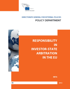 Responsibility in investor-state-arbitration in the EU