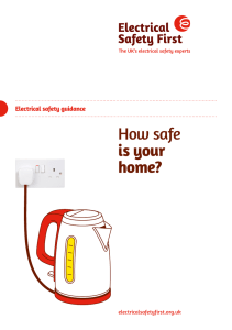 How safe is your home? - Electrical Safety First