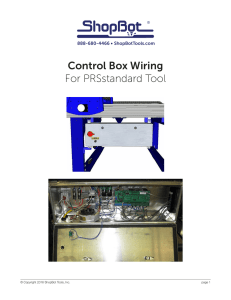 Control box mounting and wiring