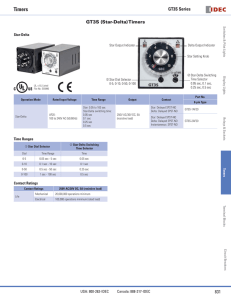 GT3S Series Star-Delta Timers