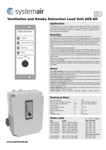 Ventilation and Smoke Extraction Load Unit AES-SD