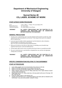 synrad CO2 - scheme of work - James Watt