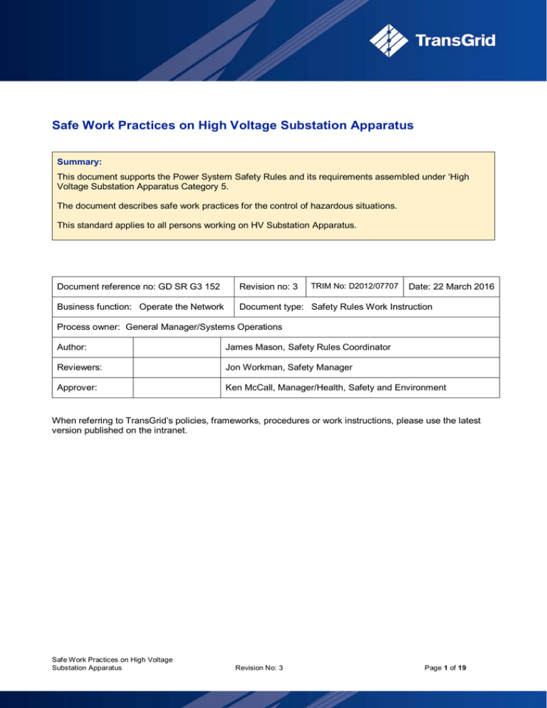 safe-work-practices-on-high-voltage-substation