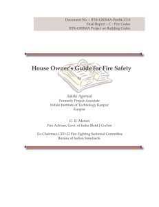 House Owner`s Guide for Fire Safety