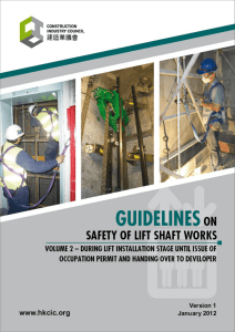 Guidelines on Safety of Lift Shaft Works: Volume 2