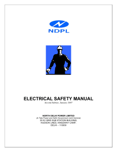 electrical safety manual - Tata Power Delhi Distribution Limited