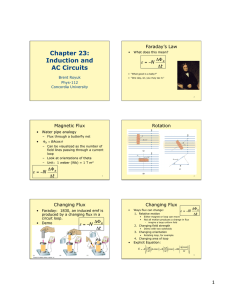 Chapter 23: Induction and AC Circuits