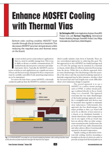 Enhance MOSFET Cooling with Thermal Vias
