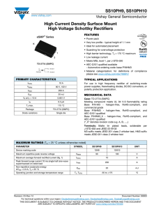 SS10PH9, SS10PH10 High Current Density Surface Mount High