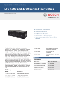 Data Sheet - Bosch Security Systems