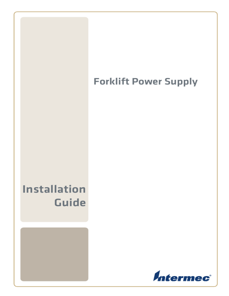 Forklift Power Supply Installation Guide