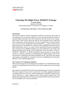 Choosing The Right Power MOSFET Package