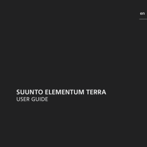 suunto elementum terra user guide