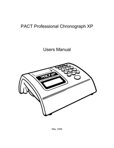 PACT Professional Chronograph XP