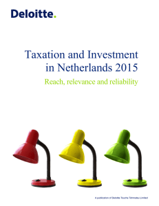 Taxation and Investment in Netherlands 2015