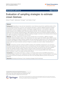 Evaluation of sampling strategies to estimate crown biomass