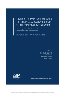 AIP Conf. Proc. 1510 - Statistical Physics Group
