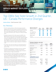 Top CBDs See Solid Growth in 2nd Quarter, US - Canada