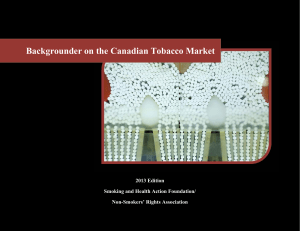 Backgrounder on the Canadian Tobacco Market - Non