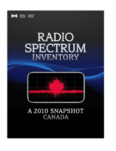 Radio Spectrum Inventory: A 2010 Snapshot