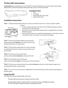 TV Ears DAC Instructions