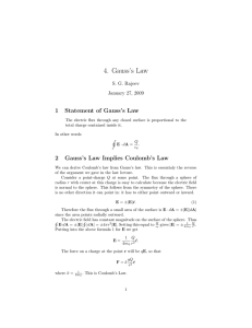 4. Gauss`s Law