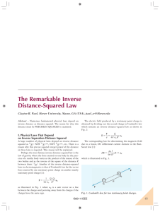 The Remarkable Inverse Distance-Squared Law