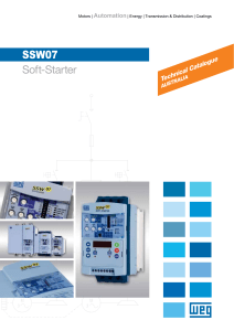 WEG SSW07 Soft Starter Technical Catalogue