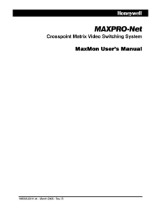 MAXPRO-Net - Honeywell