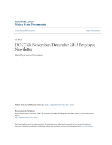 DOCTalk November/December 2013 Employee Newsletter