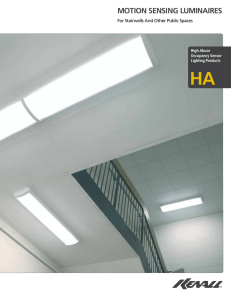 Motion SenSing LuMinAireS