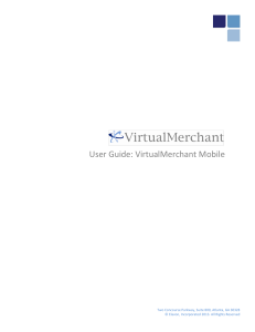 User Guide: VirtualMerchant Mobile