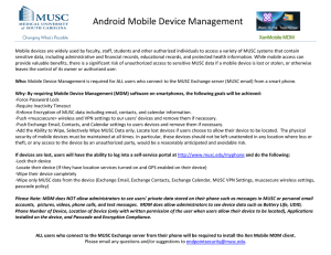 !!Android!Mobile!Device!Management!!!!