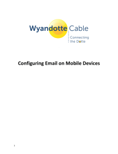 Configuring Email for Mobile Devices