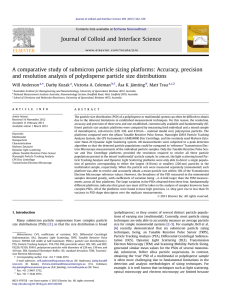 A comparative study of submicron particle sizing platforms: Accuracy