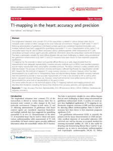 T1-mapping in the heart: accuracy and precision