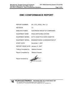 emc conformance report
