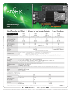 [Datasheet] ioDrive Atomic Series SX300