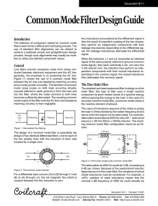 Application Note - Common Mode FIlter Design Guide