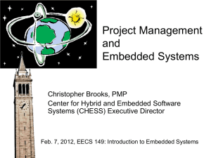 Project Management and Embedded Systems