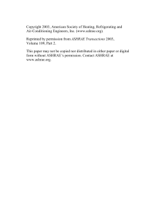 Copyright 2003, American Society of Heating, Refrigerating and Air